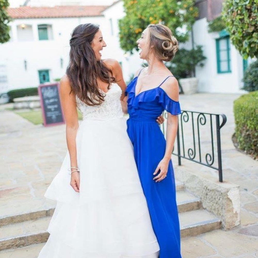 Joanna August Portia Dress Cobalt Blue
